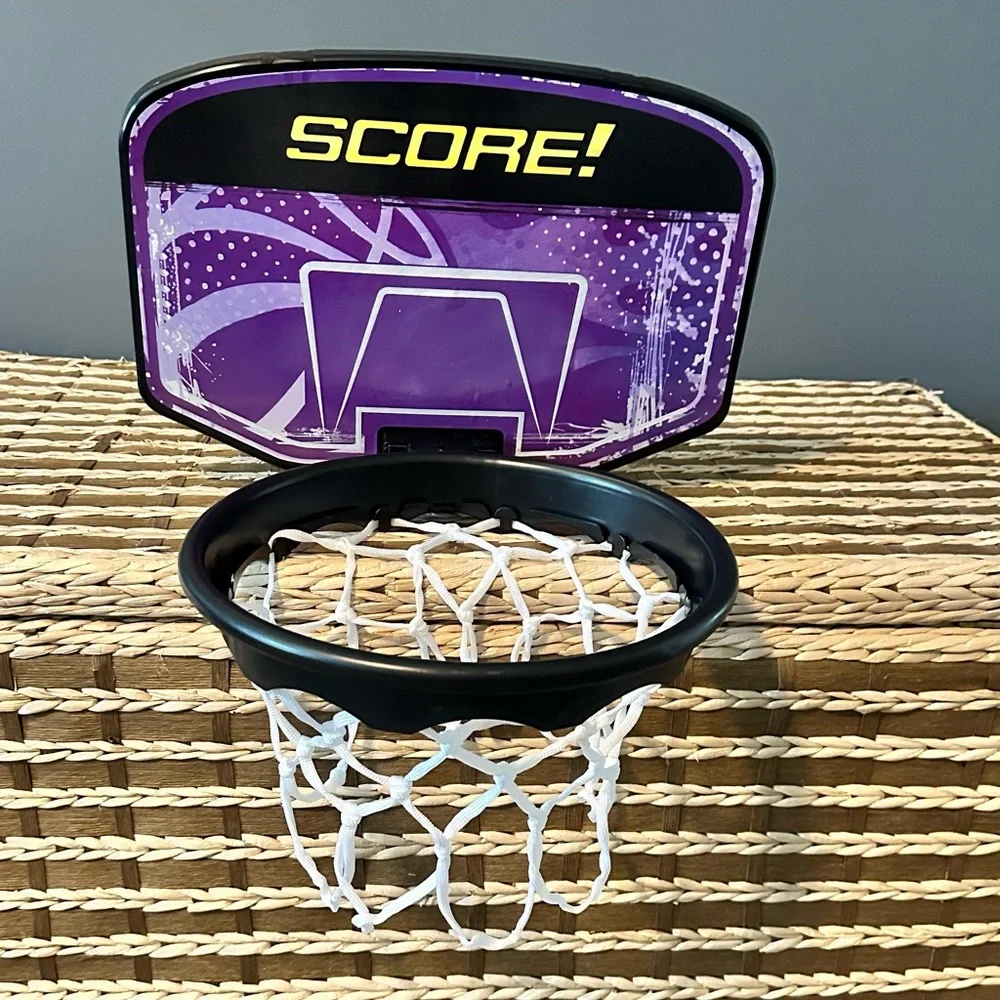 NWOT - Kids Room Closet Over Door Basketball Laundry basket with bag & Net - Picture 4 of 4